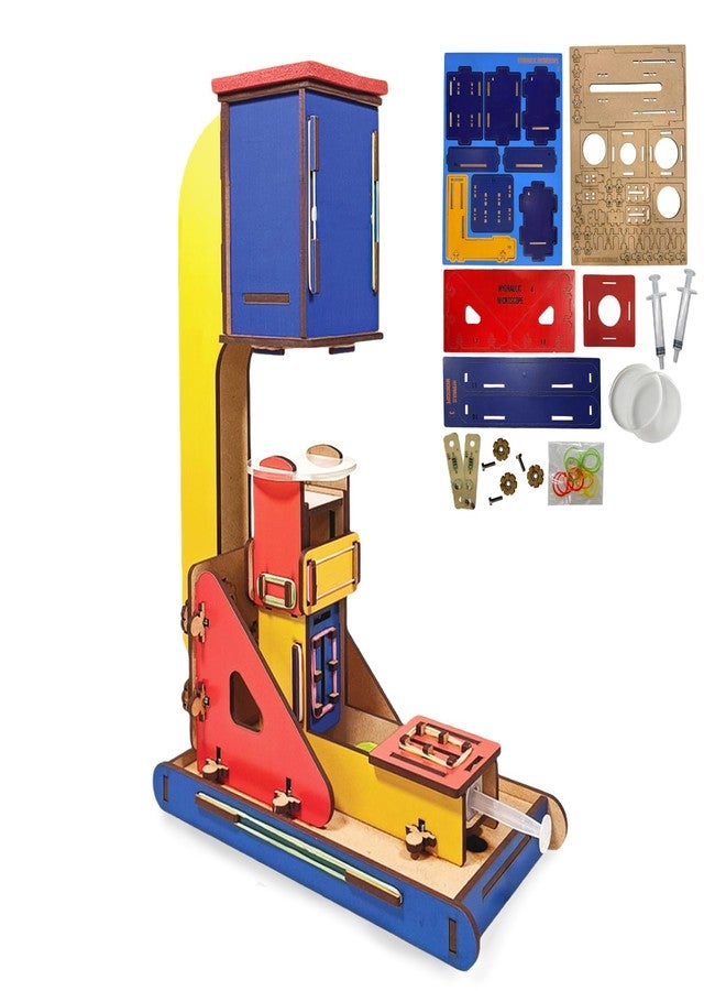 ويمبلي مجهر ويمبلي الهيدروليكي | مجموعة أدوات تعليمية علمية للأطفال من 7 إلى 10 سنوات | تعلم التكبير، وانعكاس الضوء، وأنواع العدسات | لعبة تجارب علمية تعليمية للأطفال - Image 1
